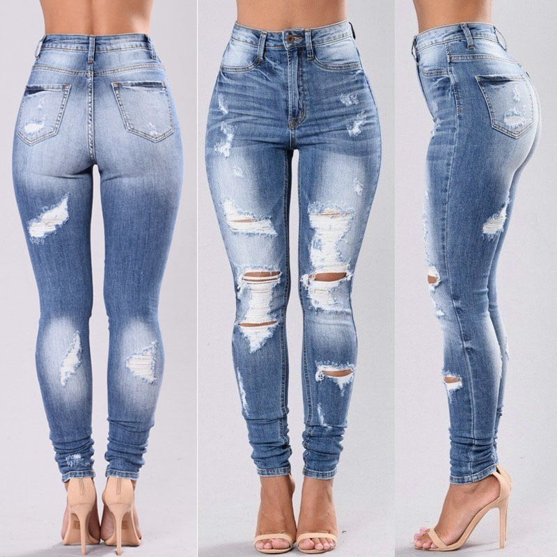 Design Fashion Hole Jeans on Luulla